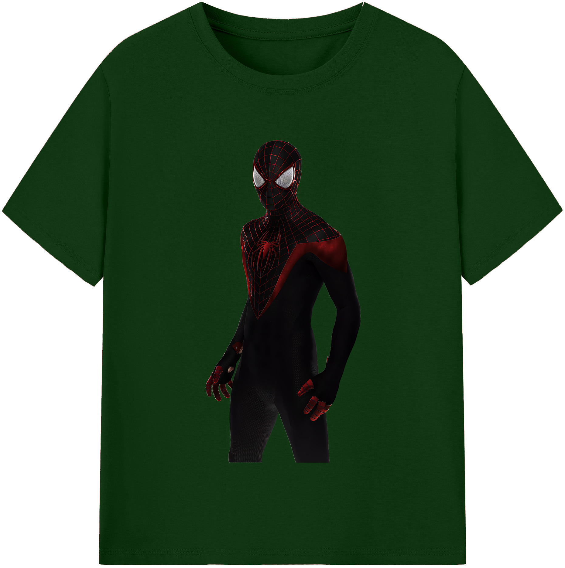 （画像用） Spider Man スパイダーマン 綿100％半袖Tシャツ（フロントプリント）